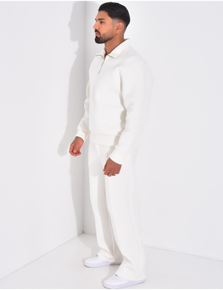 Ensemble pantalon et sweat à col zippé