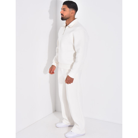 Ensemble pantalon et sweat à col zippé