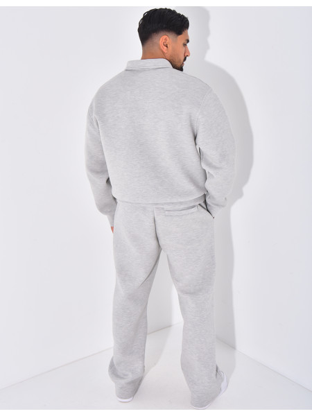 Ensemble pantalon et sweat à col zippé
