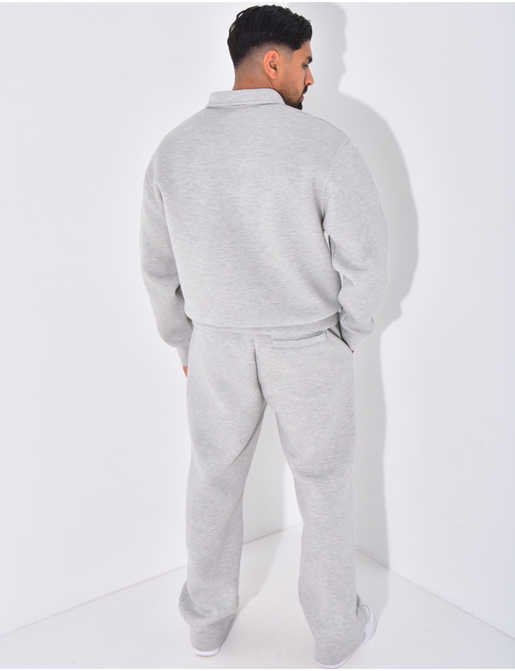 Ensemble pantalon et sweat à col zippé