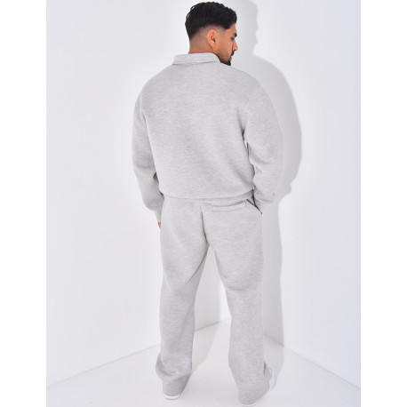 Ensemble pantalon et sweat à col zippé