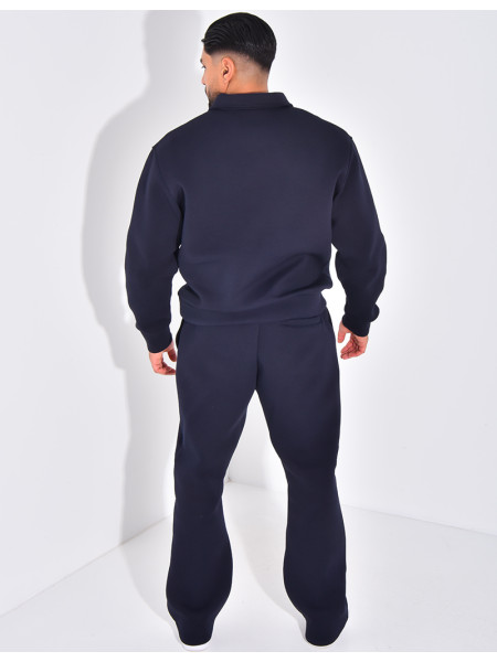 Ensemble pantalon et sweat à col zippé