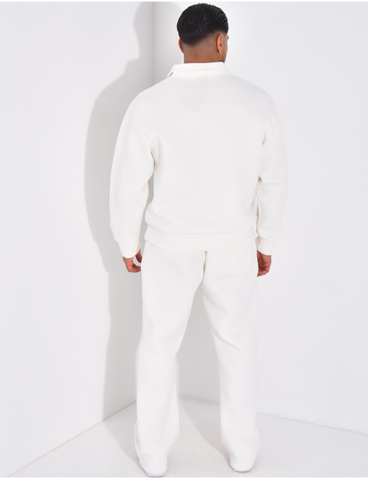Ensemble pantalon et sweat à col zippé