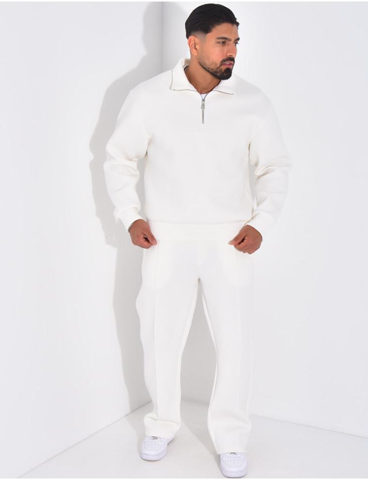 Ensemble pantalon et sweat à col zippé