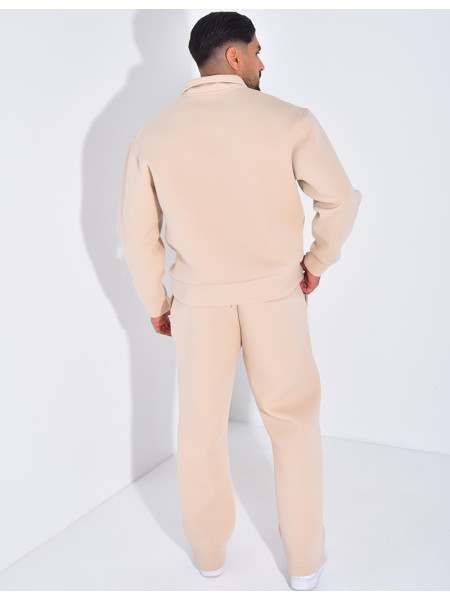 Ensemble pantalon et sweat à col zippé