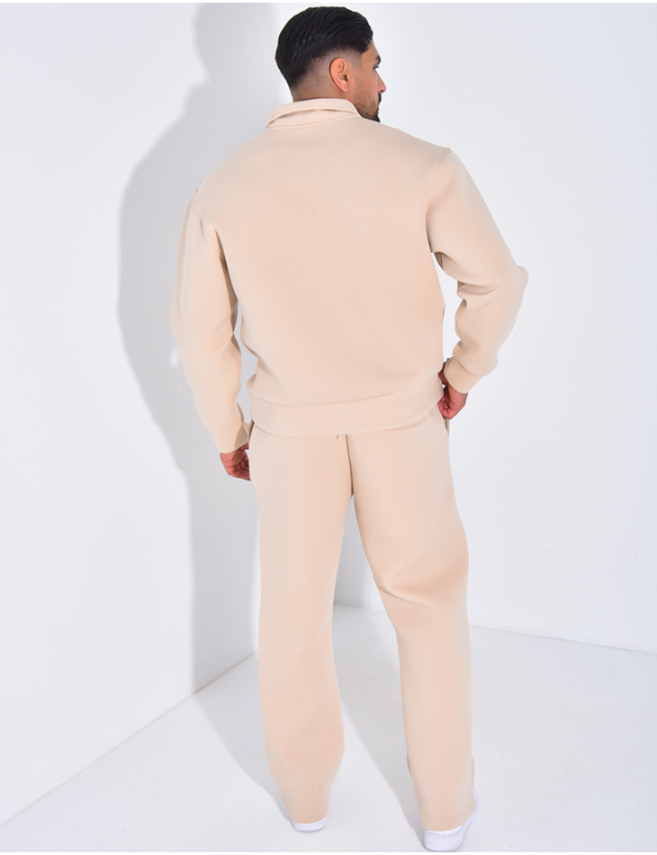 Ensemble pantalon et sweat à col zippé