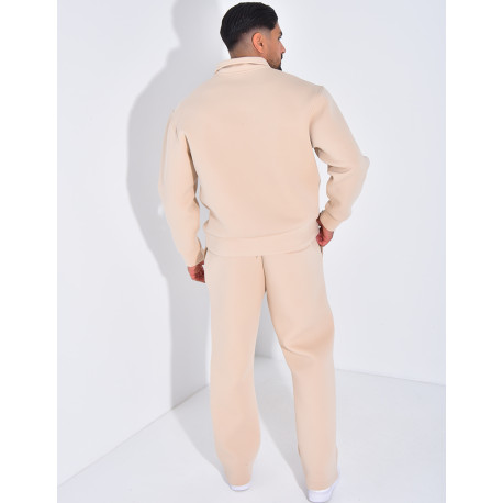 Ensemble pantalon et sweat à col zippé