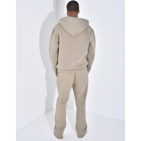 Ensemble pantalon et veste avec motifs en perles