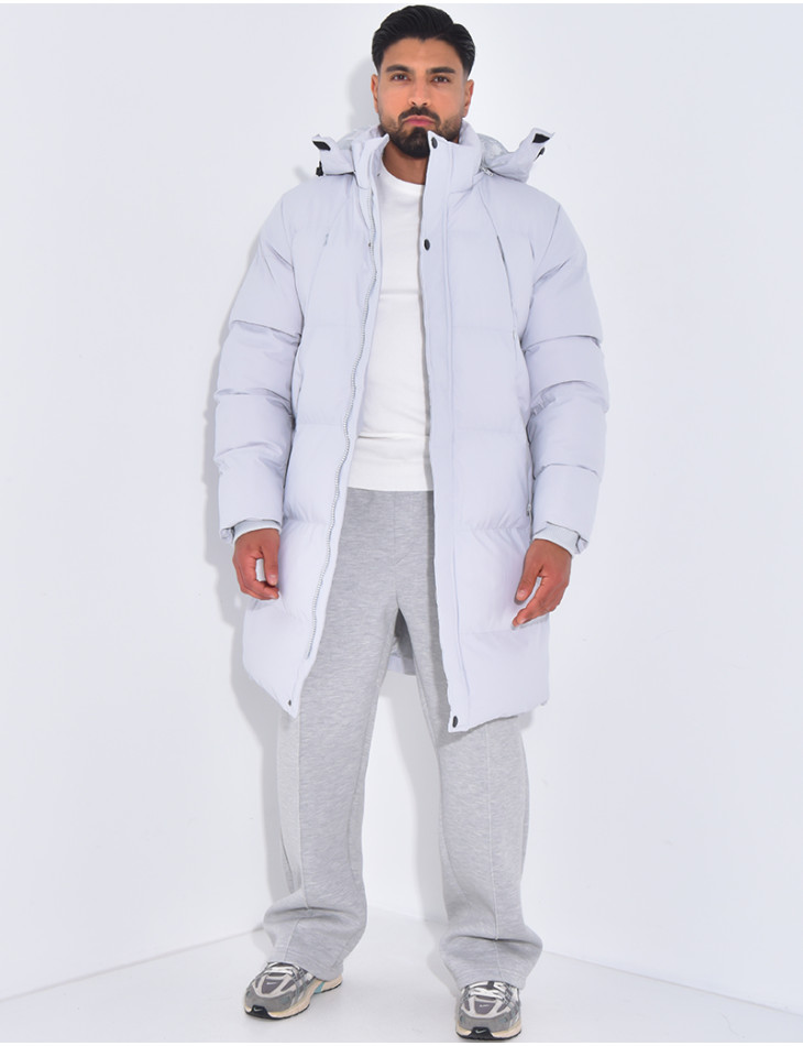 Doudoune longue matelassée