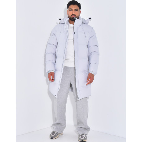 Doudoune longue matelassée