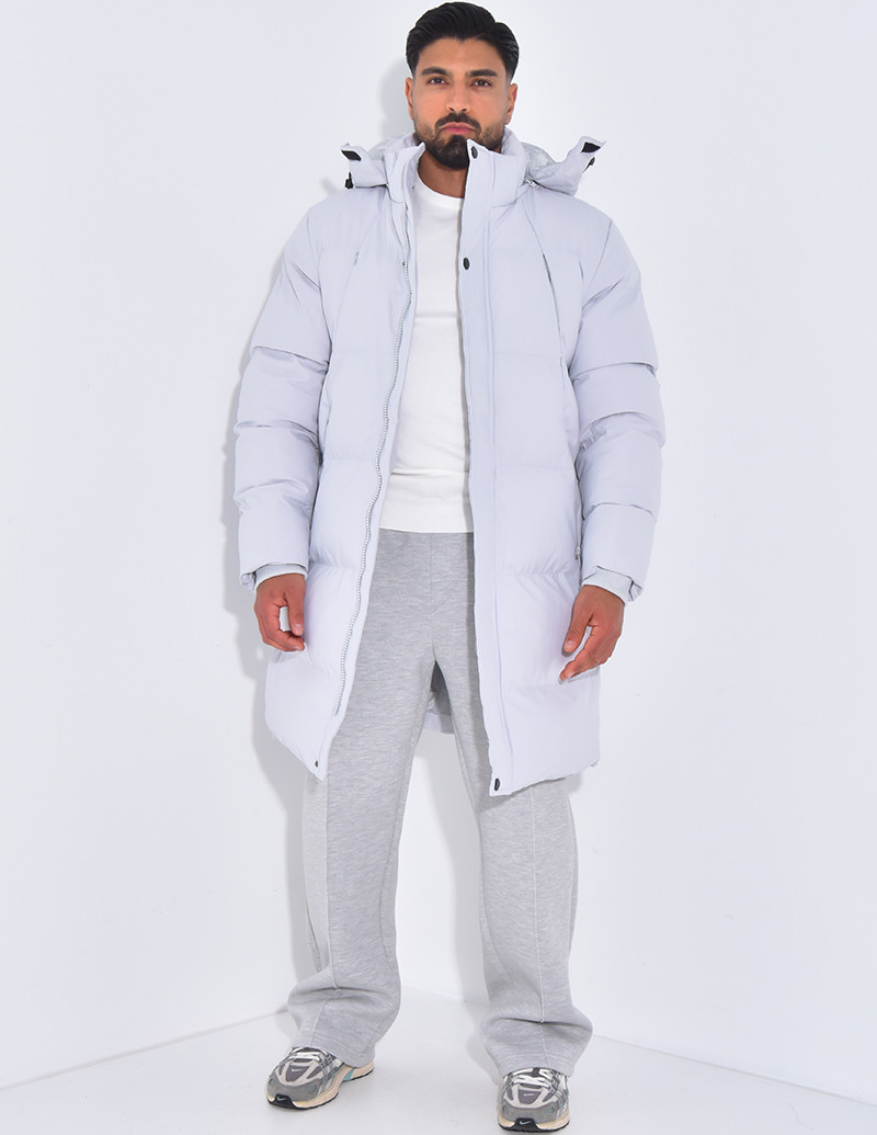 Doudoune longue matelassée