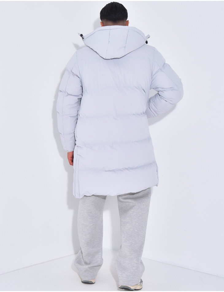 Doudoune longue matelassée