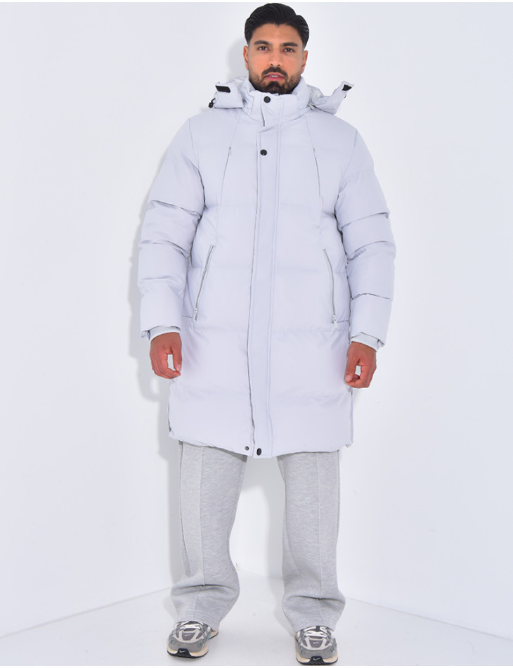 Doudoune longue matelassée