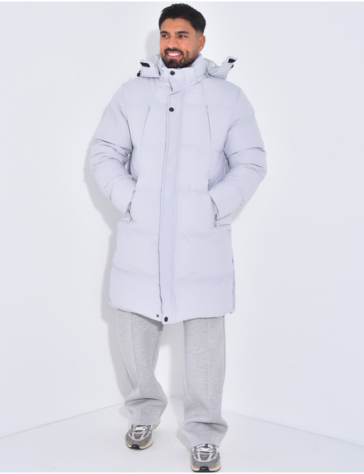 Doudoune longue matelassée