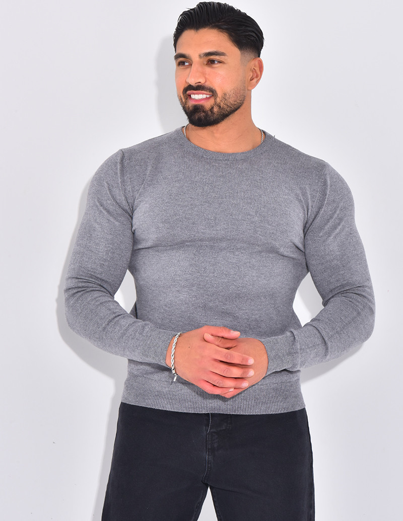 Dünner Pullover mit...