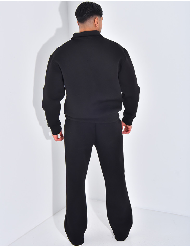 Ensemble pantalon et sweat à col zippé