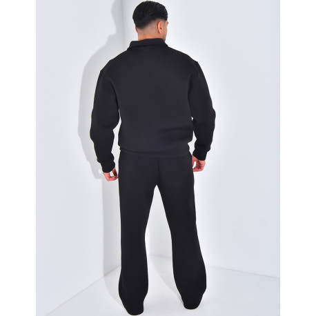 Ensemble pantalon et sweat à col zippé