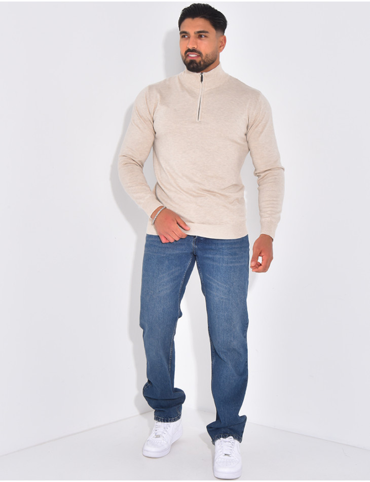 Pull fin col camionneur