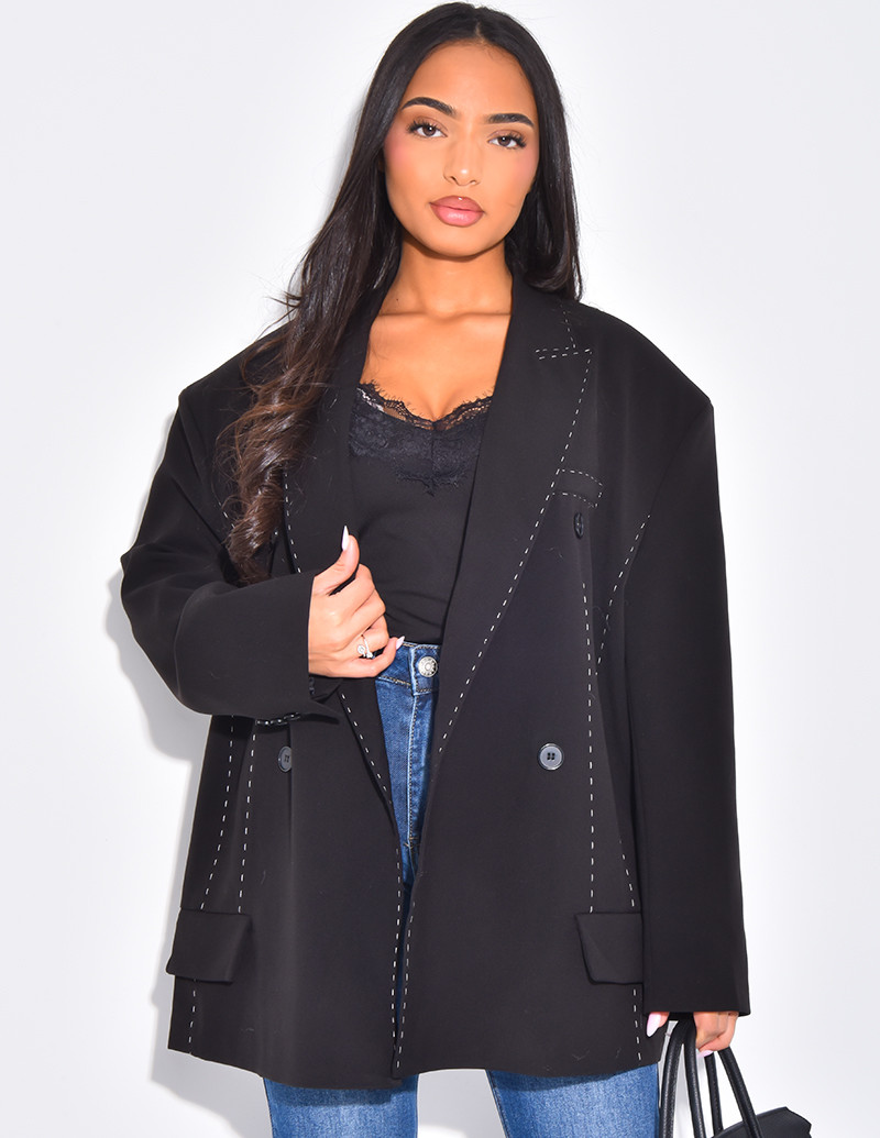Blazer oversize à...