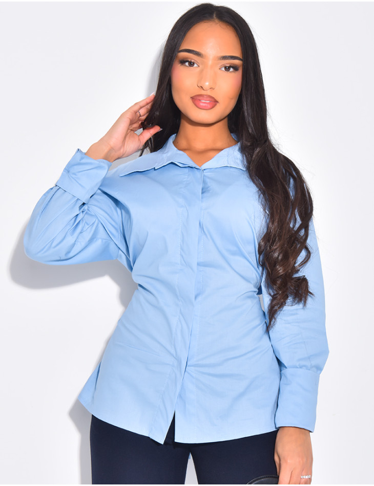 Chemise cintrée à nouer dans le dos