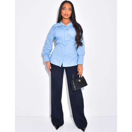 Chemise cintrée à nouer dans le dos