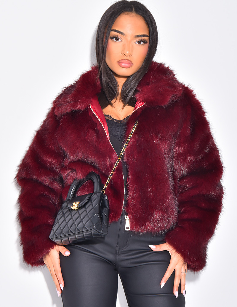 Veste courte en fausse...