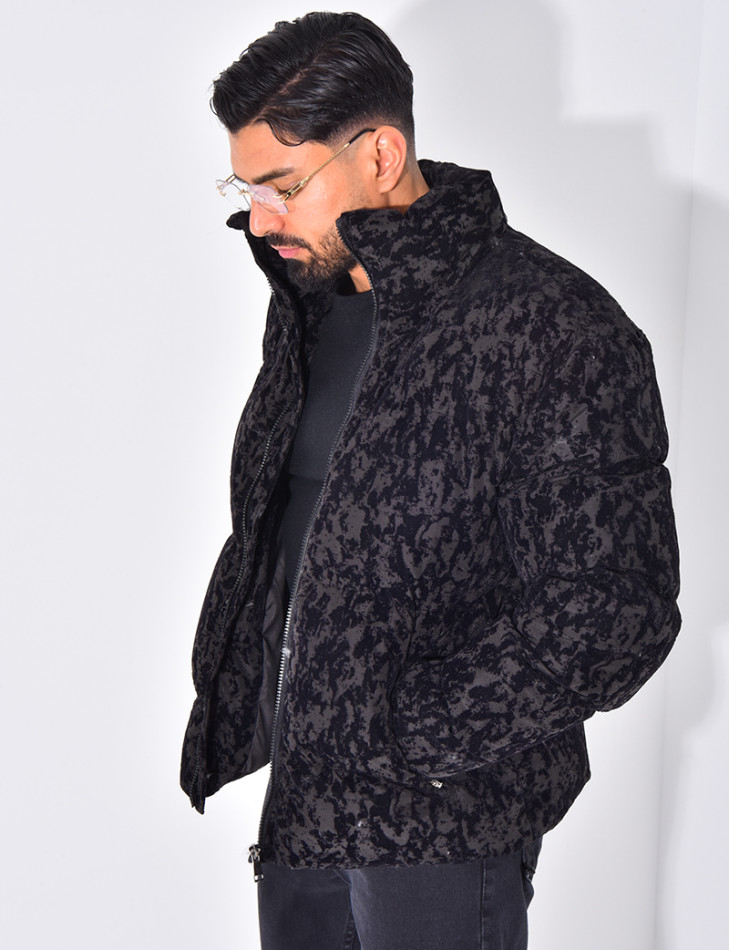 Doudoune matelassée à motifs