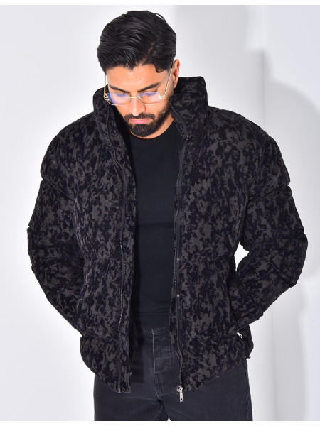 Doudoune matelassée à motifs