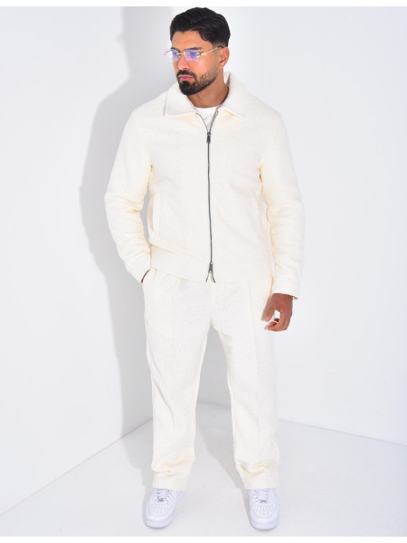 Ensemble en peau de mouton pantalon et veste