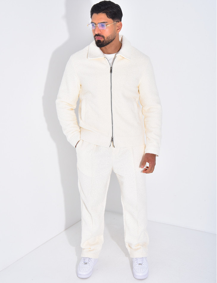 Ensemble en peau de mouton pantalon et veste
