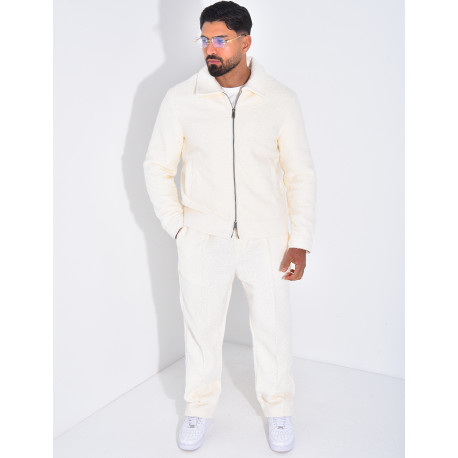 Ensemble en peau de mouton pantalon et veste