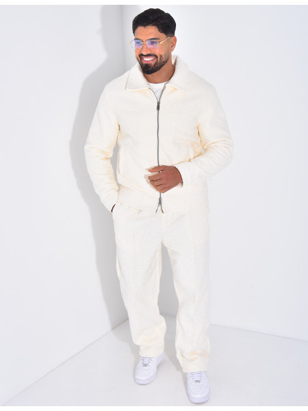 Ensemble en peau de mouton pantalon et veste