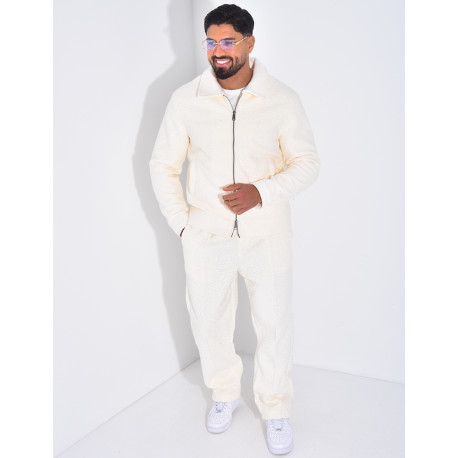 Ensemble en peau de mouton pantalon et veste