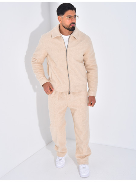 Ensemble en peau de mouton pantalon et veste