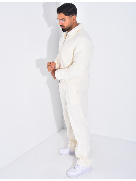 Ensemble en peau de mouton pantalon et veste