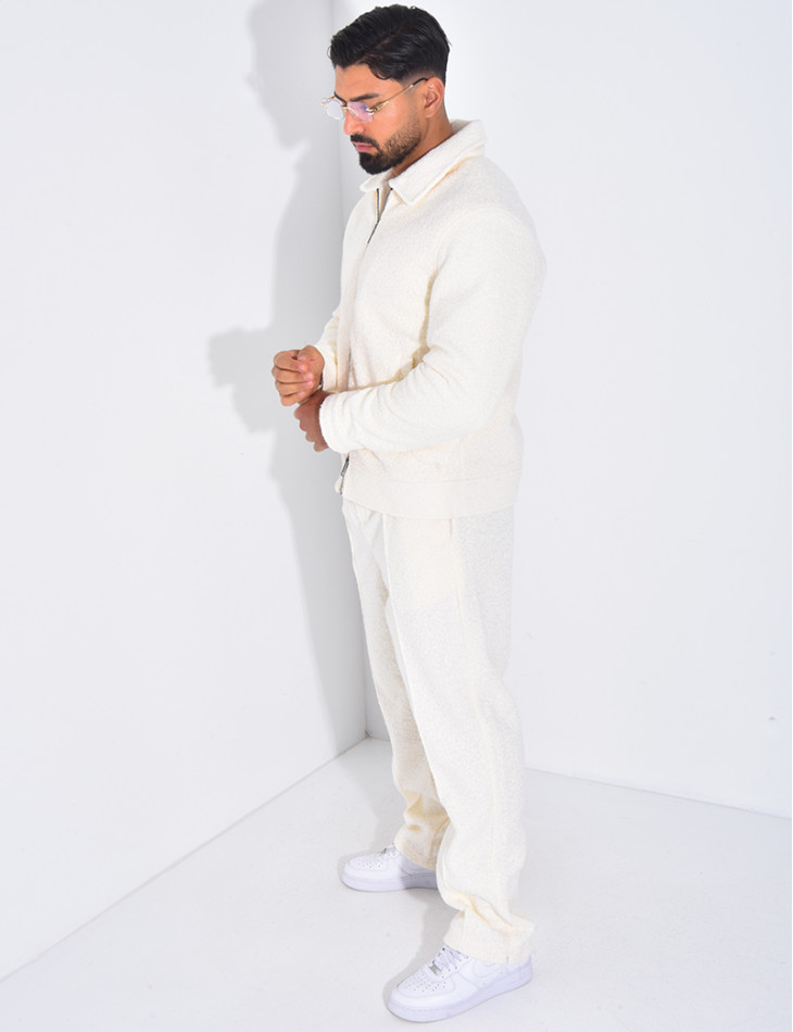 Ensemble en peau de mouton pantalon et veste