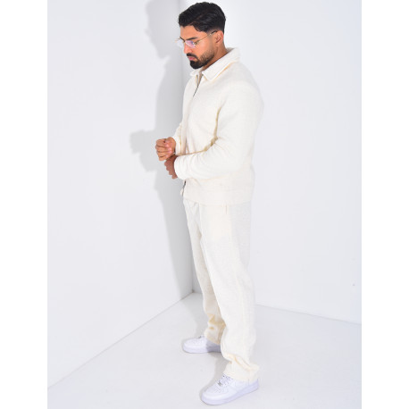 Ensemble en peau de mouton pantalon et veste
