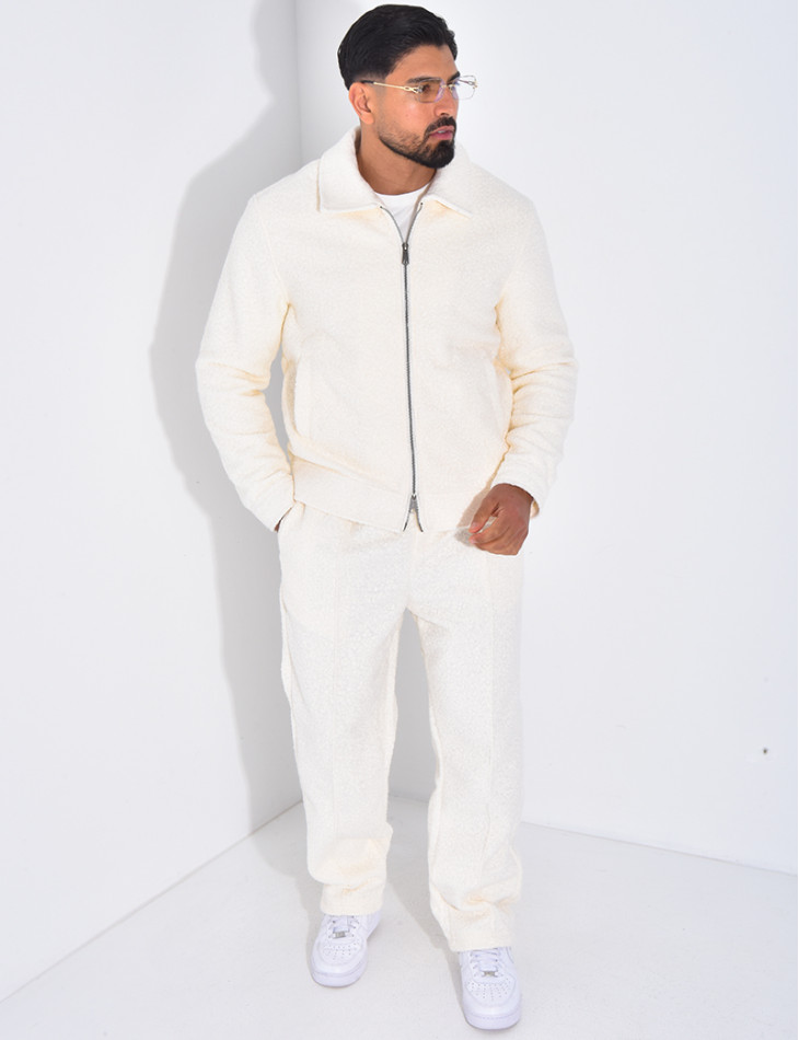 Ensemble en peau de mouton pantalon et veste