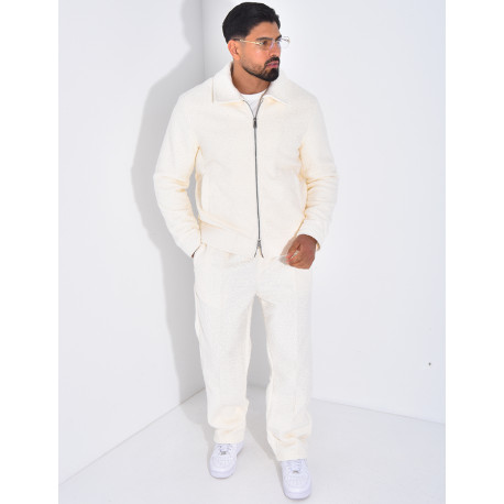 Ensemble en peau de mouton pantalon et veste