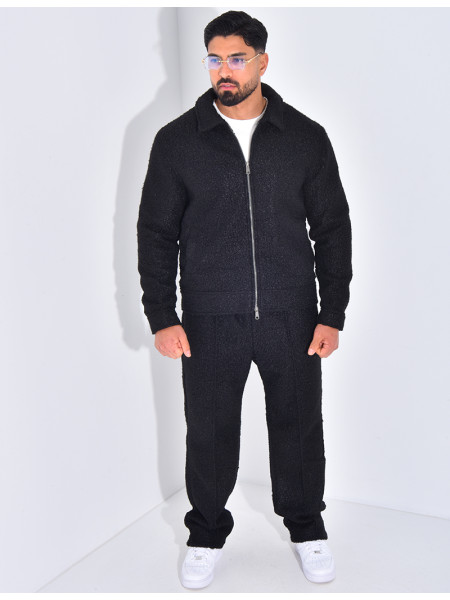 Ensemble en peau de mouton pantalon et veste