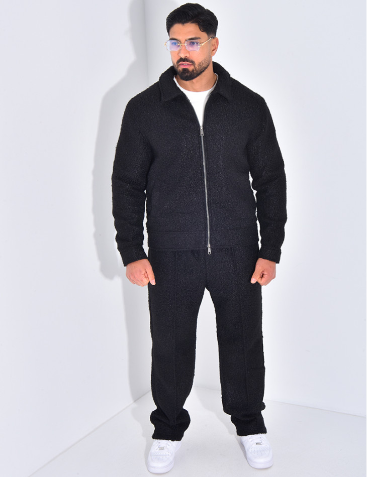 Ensemble en peau de mouton pantalon et veste
