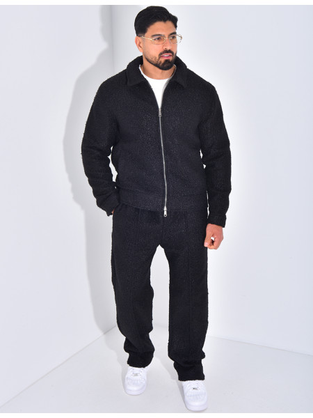 Ensemble en peau de mouton pantalon et veste