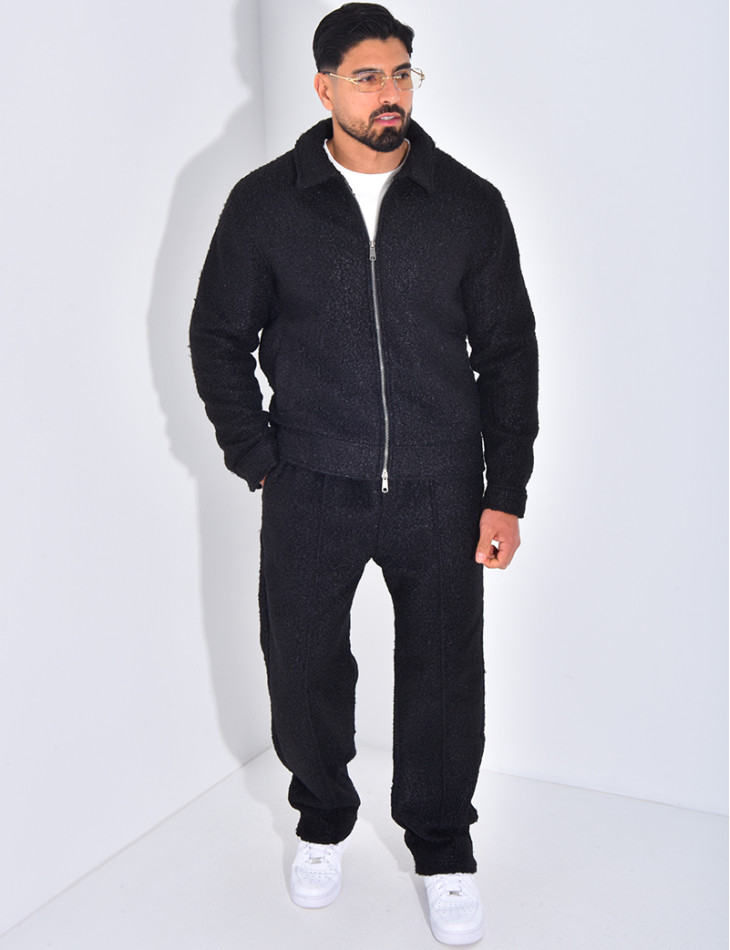 Ensemble en peau de mouton pantalon et veste