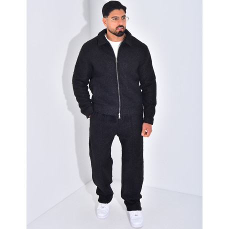 Ensemble en peau de mouton pantalon et veste