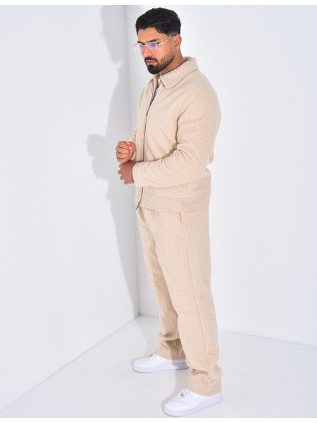 Ensemble en peau de mouton pantalon et veste