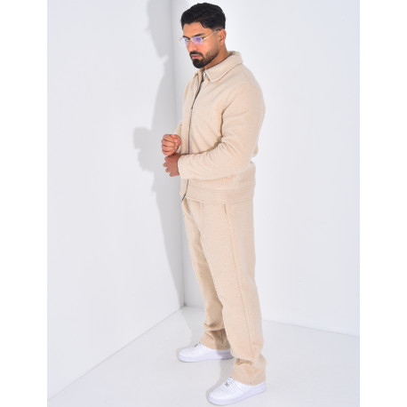 Ensemble en peau de mouton pantalon et veste