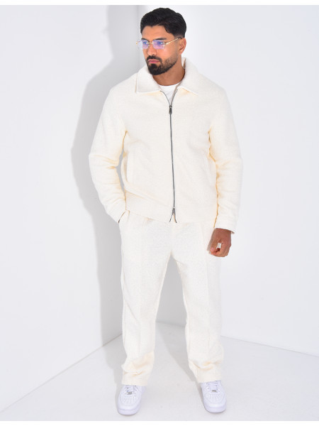 Ensemble en peau de mouton pantalon et veste