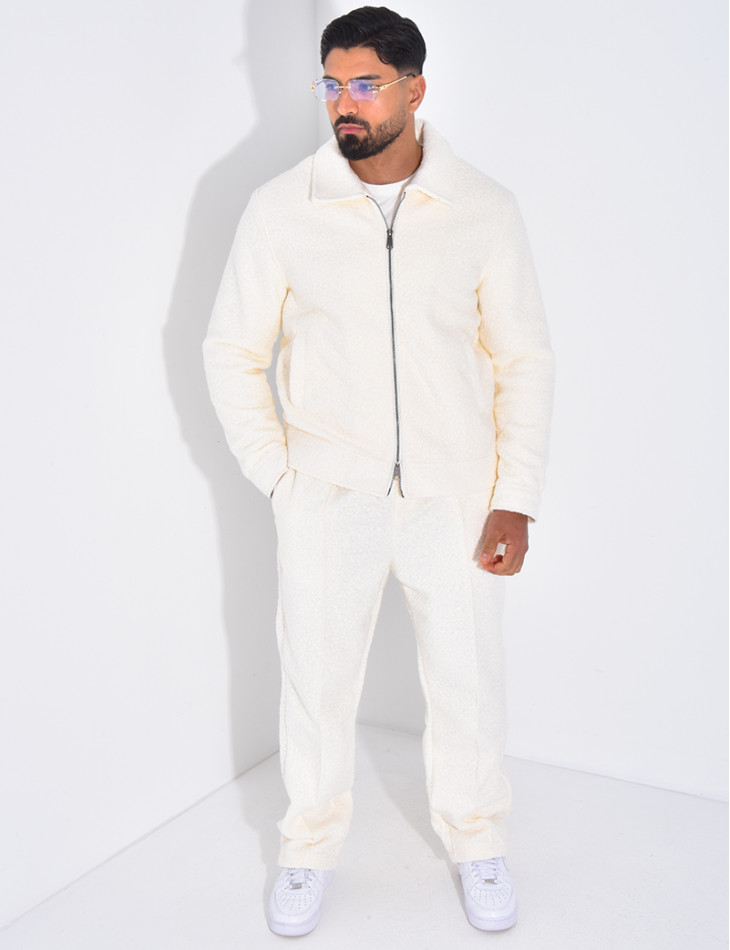 Ensemble en peau de mouton pantalon et veste