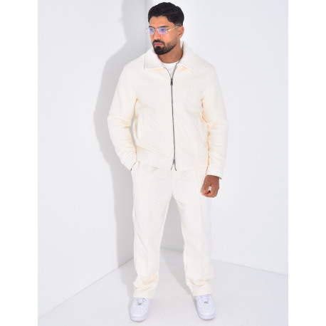 Ensemble en peau de mouton pantalon et veste