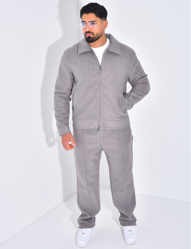 Ensemble en peau de mouton pantalon et veste